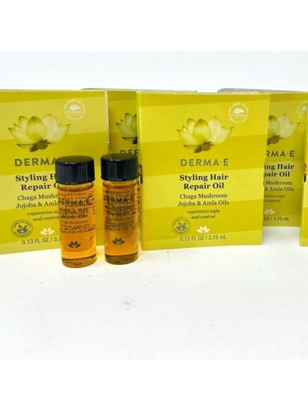 Derma E Hair repair oil with Jojoba and Amla Oil. 10 pack of .13oz bottles NEW
